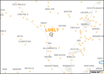 map of Lively