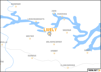 map of Lively