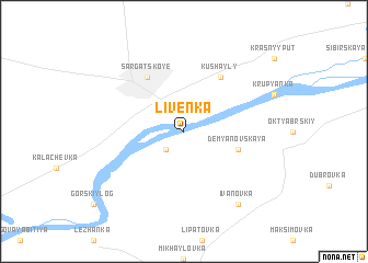 map of Livenka
