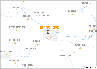 map of Livenskaya