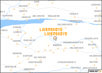 map of Livenskoye