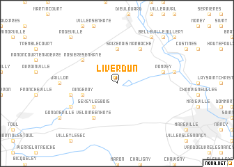 map of Liverdun