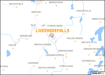 map of Livermore Falls