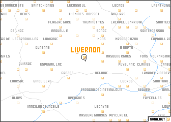 map of Livernon