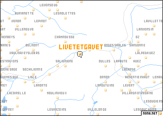 map of Livet-et-Gavet