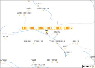map of Livinallongo del Col di Lana