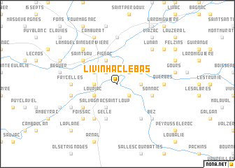 map of Livinhac-le-Bas