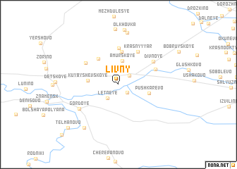 map of Livny