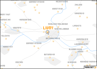 map of Livny
