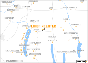 map of Livonia Center