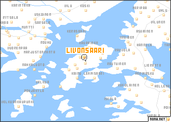 map of Livonsaari