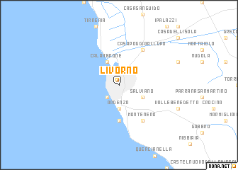 map of Livorno