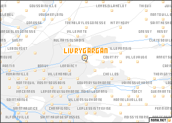 map of Livry-Gargan