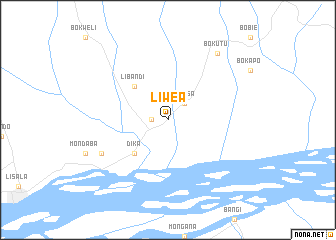 map of Liwea
