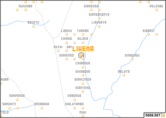 map of Liwema