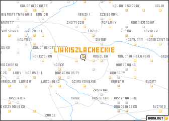 map of Liwki Szlacheckie