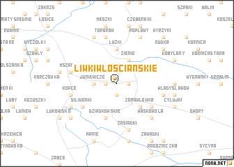 map of Liwki Włościańskie