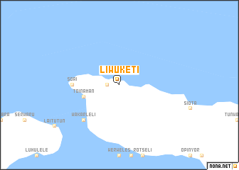 map of Liwuketi