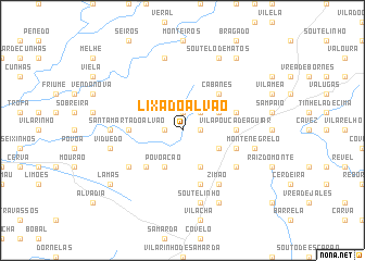 map of Lixa do Alvão