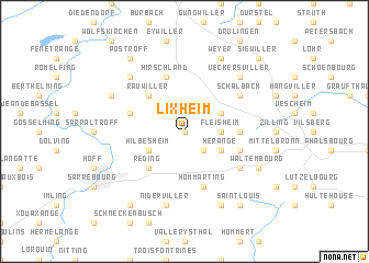 map of Lixheim