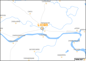 map of Lixian