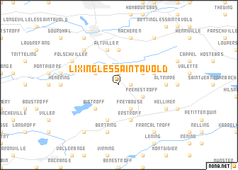 map of Lixing-lès-Saint-Avold