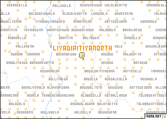 map of Liyadipitiya North