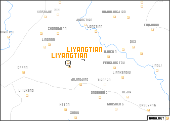 map of Liyangtian