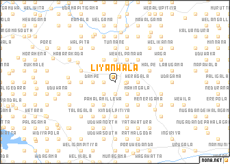 map of Liyanwala