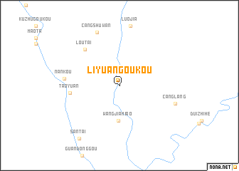 map of Liyuangoukou