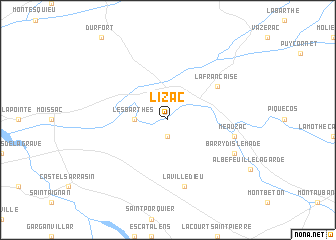 map of Lizac