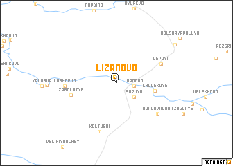 map of Lizanovo