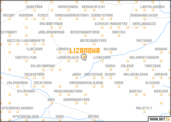 map of Liza Nowa