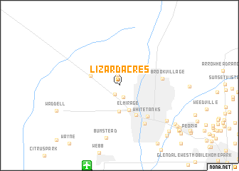 map of Lizard Acres