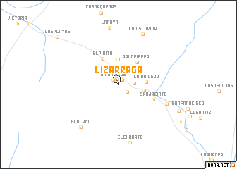 map of Lizarraga