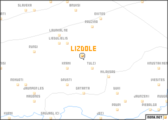 map of Lizdole