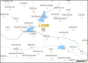 map of Lizhai