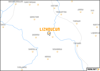 map of Lizhoucun