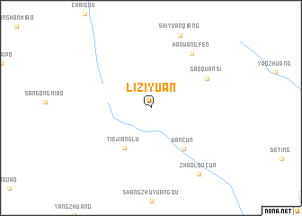 map of Liziyuan