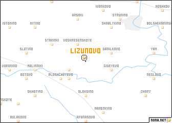 map of Lizunovo