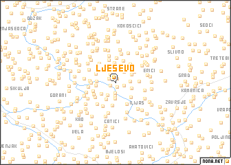 map of Lješevo