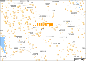 map of Lješev Stub