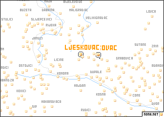 map of Ljeskovac