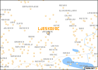 map of Ljeskovac