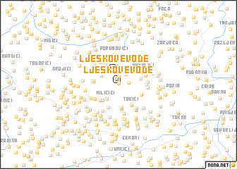 map of Ljeskove Vode