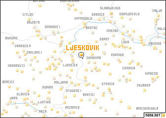 map of Ljeskovik