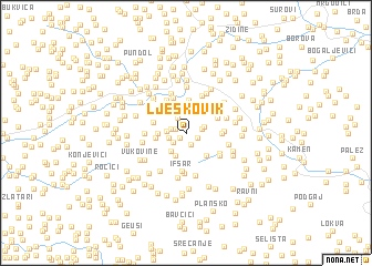 map of Ljeskovik