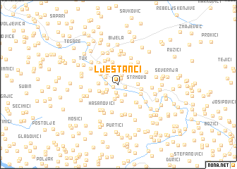 map of (( Lještanci ))