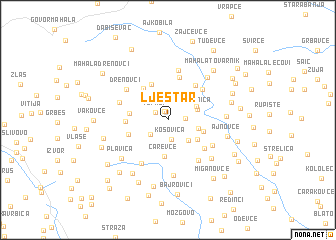 map of Lještar