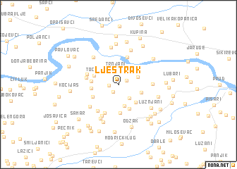 map of Lještrak